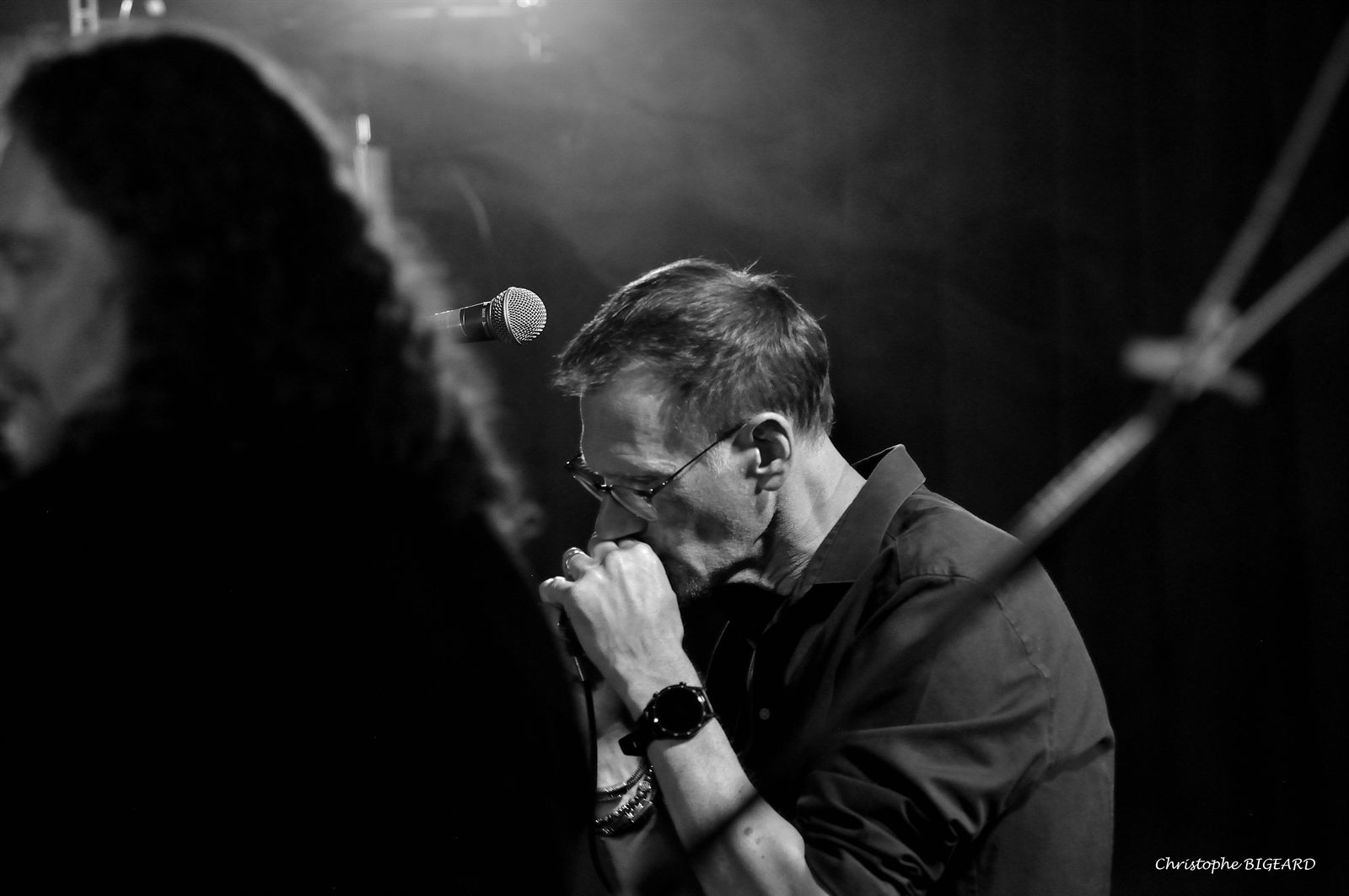 Fred à l'harmonica au Feel'in Fest