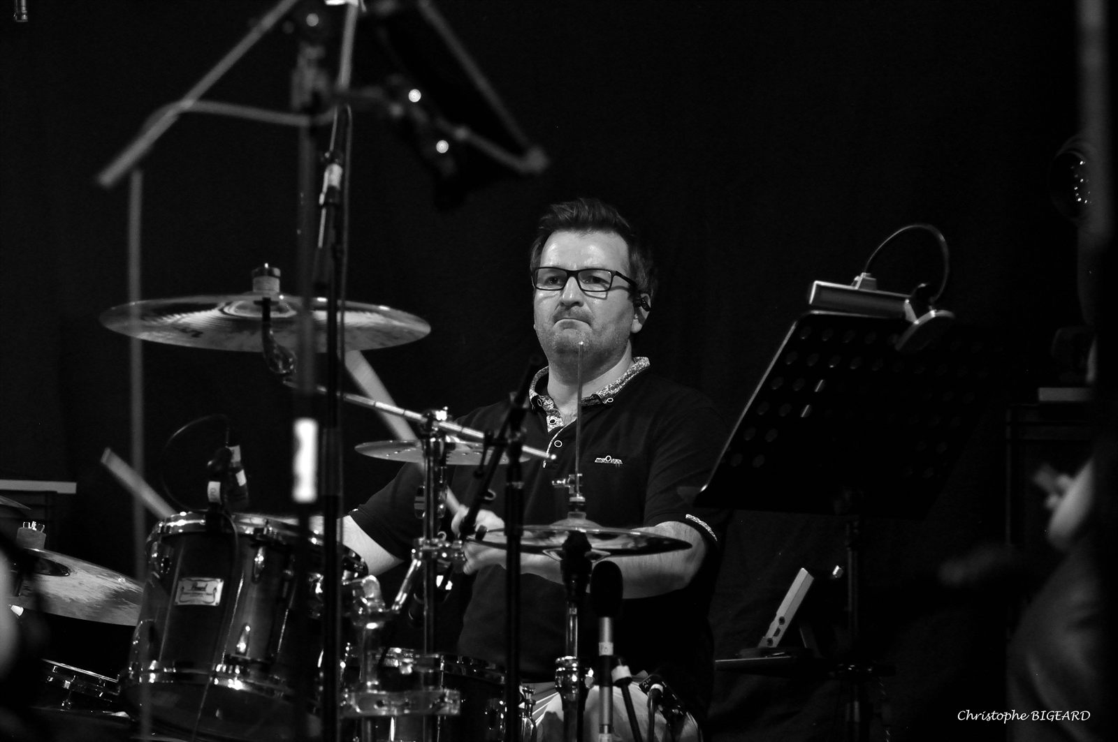Valentin à la batterie au Feel'in Fest